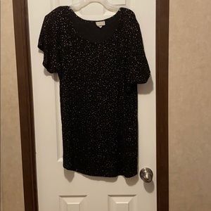 Black/Gold sparkle shirt